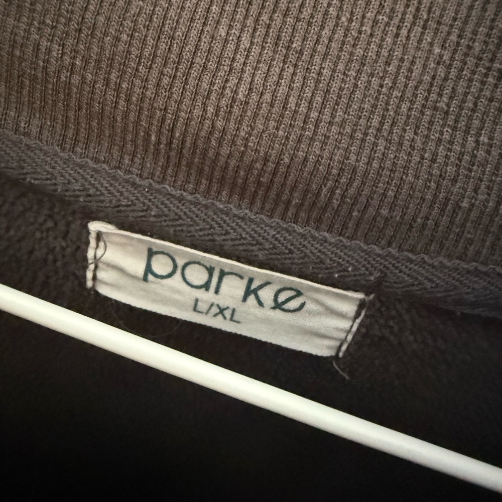 Washed Charcoal 'PARKE' Appliqué Crewneck Sweatshirt - Picture 2 of 4